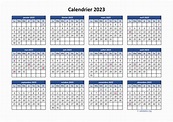 Calendrier 2023 à imprimer | WikiDates.org
