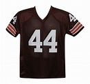 Earnest Byner Autographed/Signed Pro Style Brown XL Jersey Beckett ...