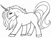 Dibujos Para Colorear Unicornios Infantiles - Dibujos Para Dibujar