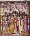 France's Catherine de Valois, King Henry V of England and Owen Tudor ...
