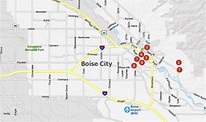 Boise Idaho On The Map - Ashely Nicoline