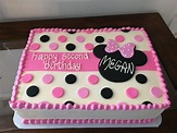 Pink Minnie Mouse birthday cake | Minnie mouse birthday cakes, Baby ...