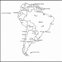 Mapas de América del Sur para colorear y descargar | Colorear imágenes