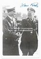 Postwar Autograph of Hans Baur – Personal Pilot of Adolf Hitler