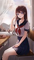 schoolgirl, original characters, long hair, anime, anime girls, school ...