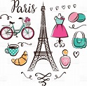 Love for Paris. | Paris illustration, Paris drawing, Paris clipart
