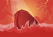 arca de noé e o grande dilúvio 2543298 Vetor no Vecteezy