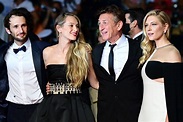 Sean Penn poses on the red carpet with daughter Dylan, 30, & son Hopper ...