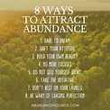 8 Ways to Attract Abundance in Your Life