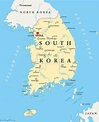 Seul Corea Del Sur Mapa Planisferio