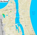Da Nang hotels and sightseeings map - Ontheworldmap.com