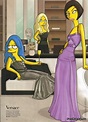 Los simpsons fashionistas Marge Simpson, Gianni Versace, Donatella ...