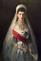 Portrait of Maria Fyodorovna, born Princess Dagmar of Denmark , wife of russian tsar Alexander ...