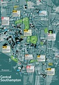 Map of Southampton, UK - Free Printable Maps
