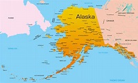 Подробные карты Аляски | Детальные печатные карты Аляски высокого ...