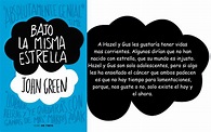 Bajo la misma estrella - John Green [Reseña #18] - Mate con libros