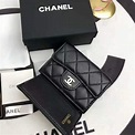 Chanel Women Classic Card Holder in Grained Calfskin & Gold-Tone Metal ...