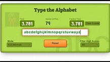 Type The Alphabet Game Record | Typing Records | Speed Typing Online ...