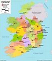 Map of Ireland | Ireland map, Map, Ireland