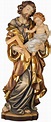 Heiliger Josef mit Kind Heiligenfigur Holz geschnitzt Schutzpatron ...