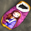 Sleeping Bag Kawaii Chibi Graphic · Creative Fabrica