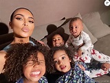 Kim Kardashian et ses quatre enfants North, Saint, Chicago et Psalm ...