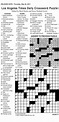 Los Angeles Times Daily Crossword Puzzle