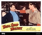 HELL SHIP MUTINY, from left: Jon Hall, John Carradine, 1957 Stock Photo ...