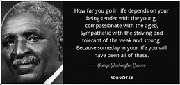 TOP 25 QUOTES BY GEORGE WASHINGTON CARVER (of 76) | A-Z Quotes