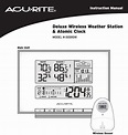 ACURITE 00593W Deluxe Wireless Weather Station and Atomic Clock ...