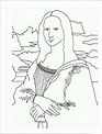 Mona Lisa Coloring Page Printable