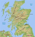 Mapa de Escocia - Mapa Físico, Geográfico, Político, turístico y Temático.