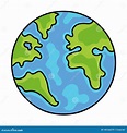 Earth Vector Illustration,globe Orb Drawing Stock Vector - Illustration ...