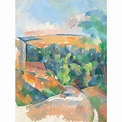 Tableau toile, affiche Paul Cezanne, Le virage