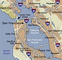 Map of San Francisco airport and surrounding area - Map of San ...