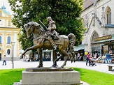 Equestrian statue of Johann Tserclaes in Altötting Germany