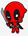 Deadpool Clipart Deadpool - Cartoon Deadpool, HD Png Download ...
