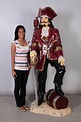 Pirate Captain Morgan With Barrel Life Size Statue Resin Decor | eBay