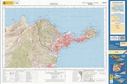 Ceuta. Mapa Topográfico Nacional 1:25.000. 2018