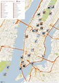 New York City Manhattan Printable Tourist Map | Sygic Travel