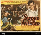 SWORD OF THE AVENGER, US poster, from left: Sigrid Gurie, Ramon Del ...