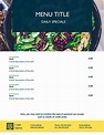 18 Restaurant Menu Design Templates - Gambaran