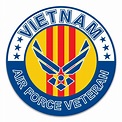 Vietnam AF Veteran Circle Decal Sticker with Air Force Logo ...