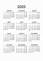 Calendário 2025 – calendarios365.su
