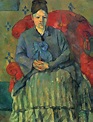 Paul Cézanne - Retrato de la Señora Cézanne en el sillón rojo ...