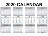 Printable Calendar Usa 2020 Calendar Printables Free Templates - Riset