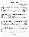 Let It Be sheet music by The Beatles (Piano – 58337)