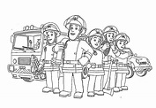Ausmalbilder Feuerwehrmann Sam - Malvorlagen Kostenlos zum Ausdrucken