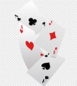 Juego de cartas de póker en línea del casino, póker, juego, corazón ...