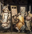 St Luke Painting the Virgin by VASARI, Giorgio